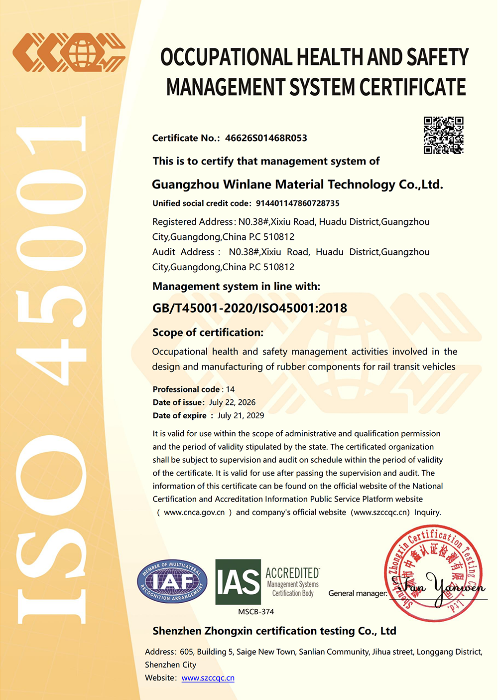 ISO 45001 